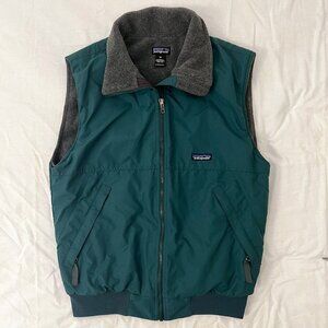 Patagonia Men's Medium Dark Teal Fleece Lined Vest Unisex
